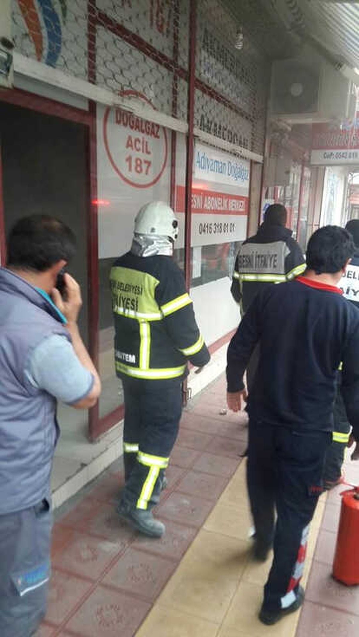 İş Yerinde Çıkan Yangın Paniğe Neden Oldu