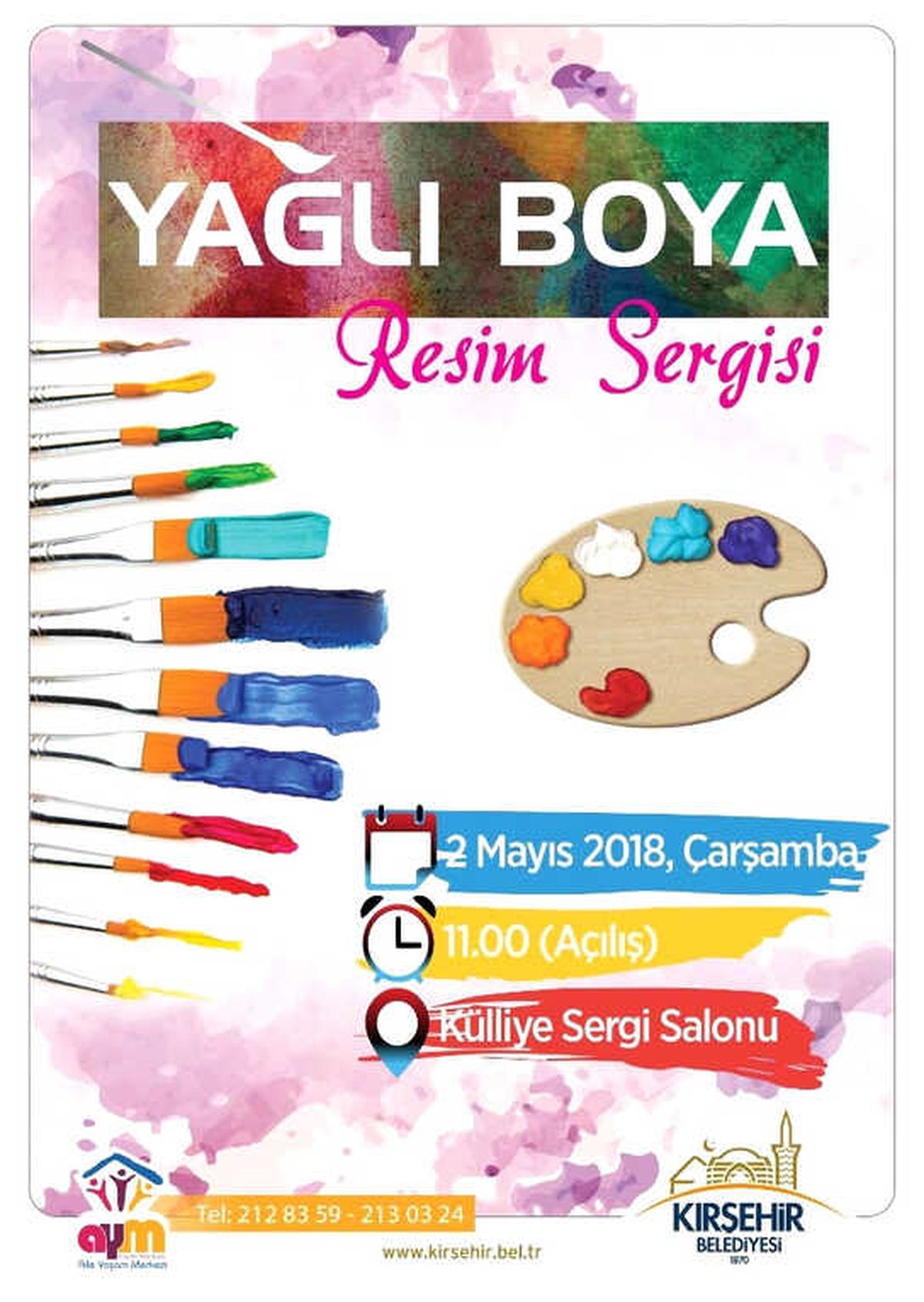 Belediye Aile Yaşam Merkezi Kursiyerleri Yağlı Boya Resim Sergisi Açılacak
