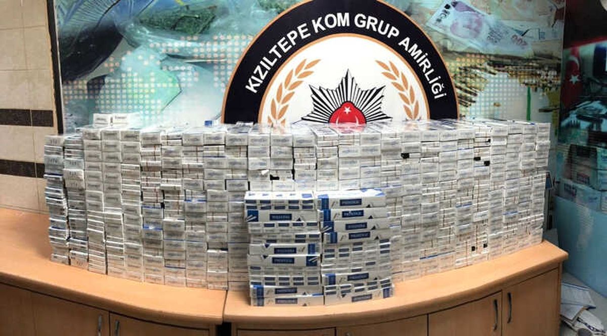 Mardin\'de 20 Bin 170 Paket Kaçak Sigara Ele Geçirildi