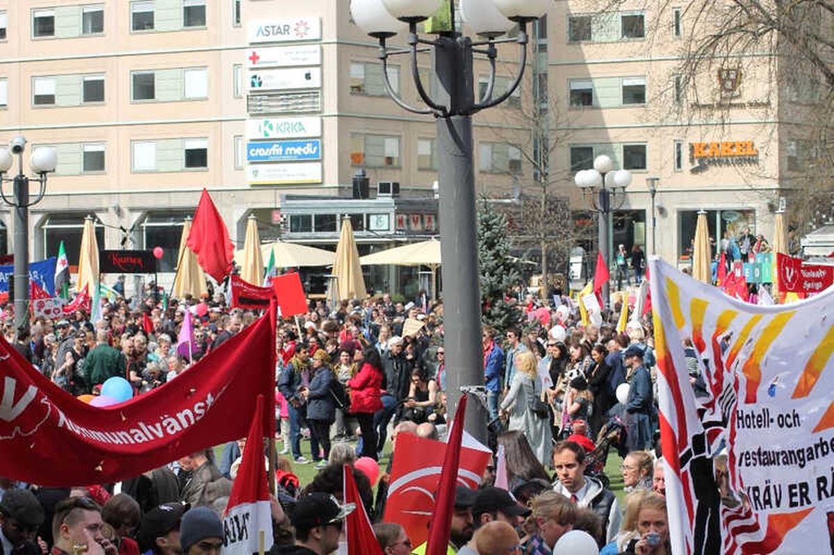 Stockholm\'de 1 Mayıs Kutlamaları