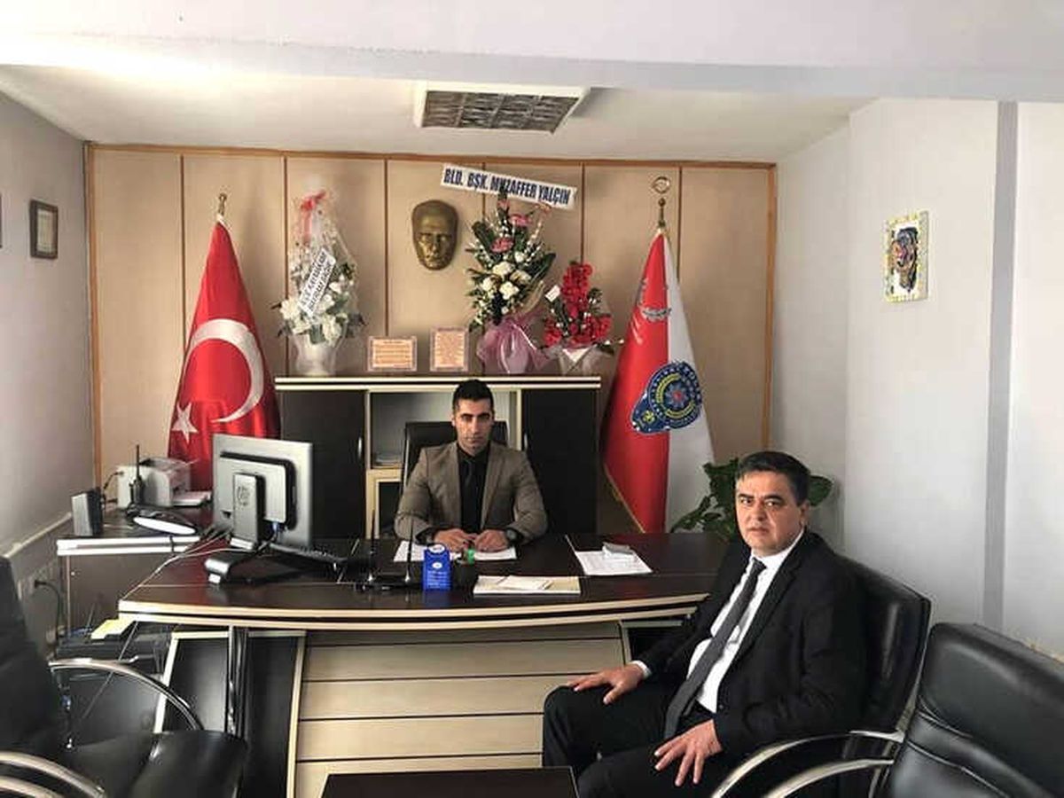 Başkan Yalçın\'dan Yeni Atanan Emniyet Amiri Kılıçoğlu\'na Ziyaret