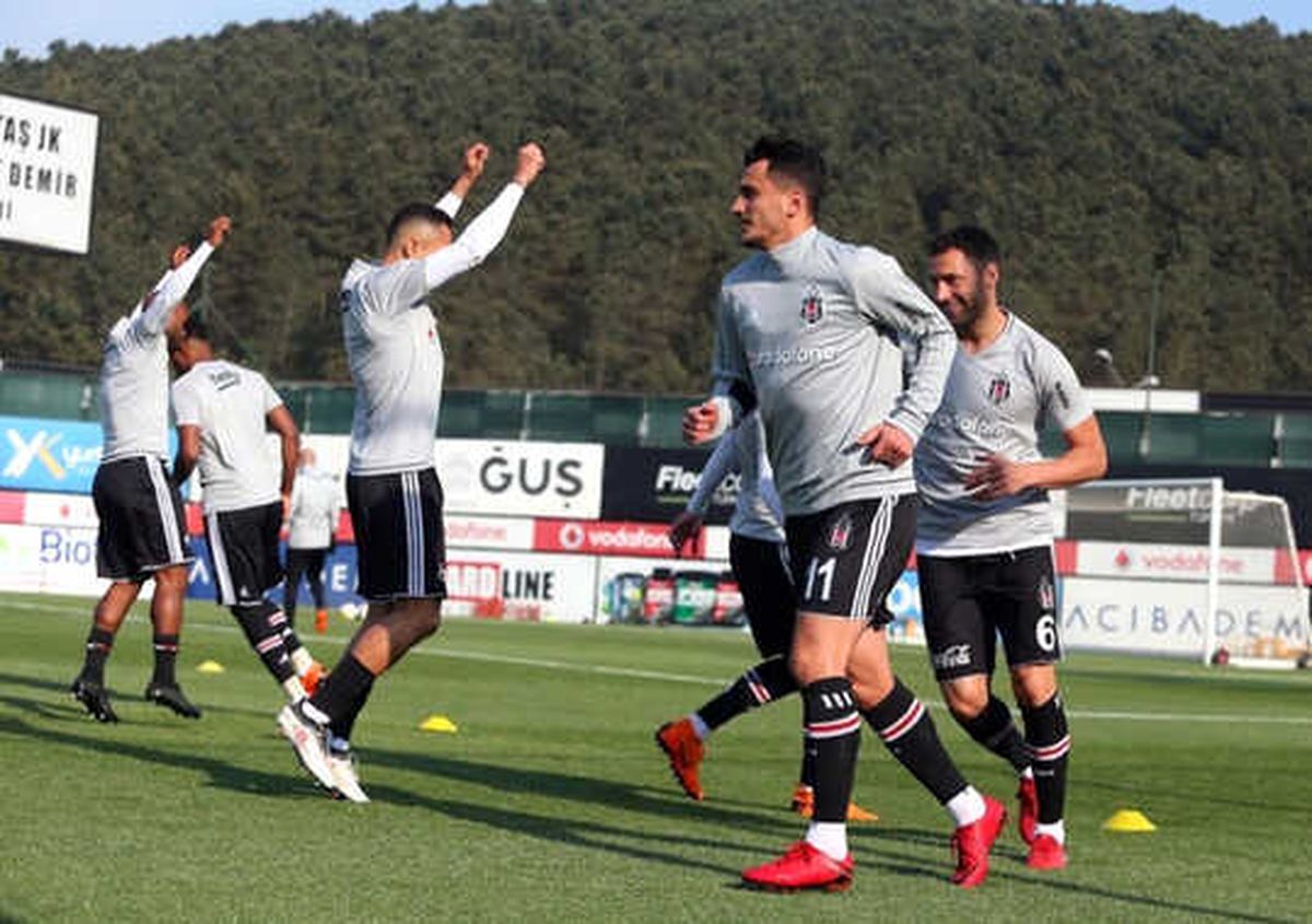Beşiktaş\'tan Antrenman Fotoğrafı