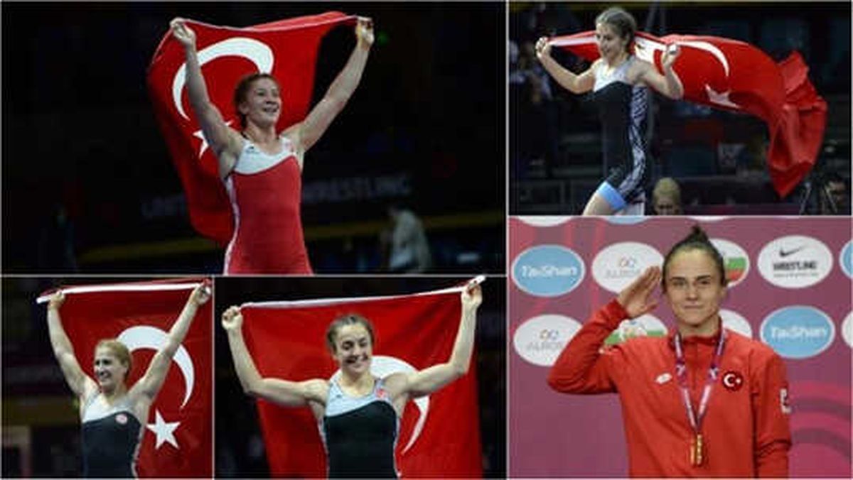 Kadın Güreşçilerden Tarihi Başarı