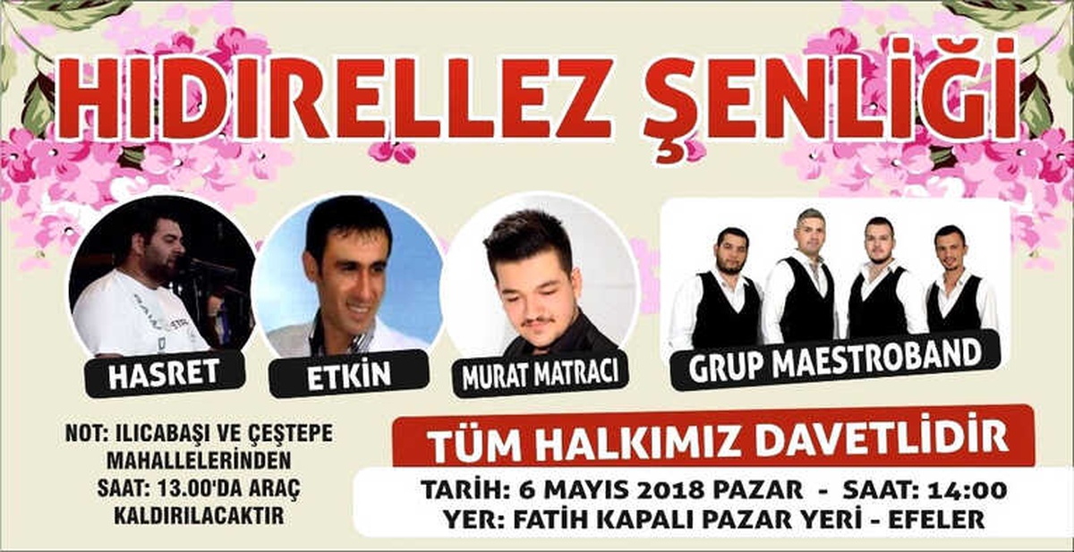 Efeler Belediyesi Hıdırellez\'i Konserlerle Kutlacak