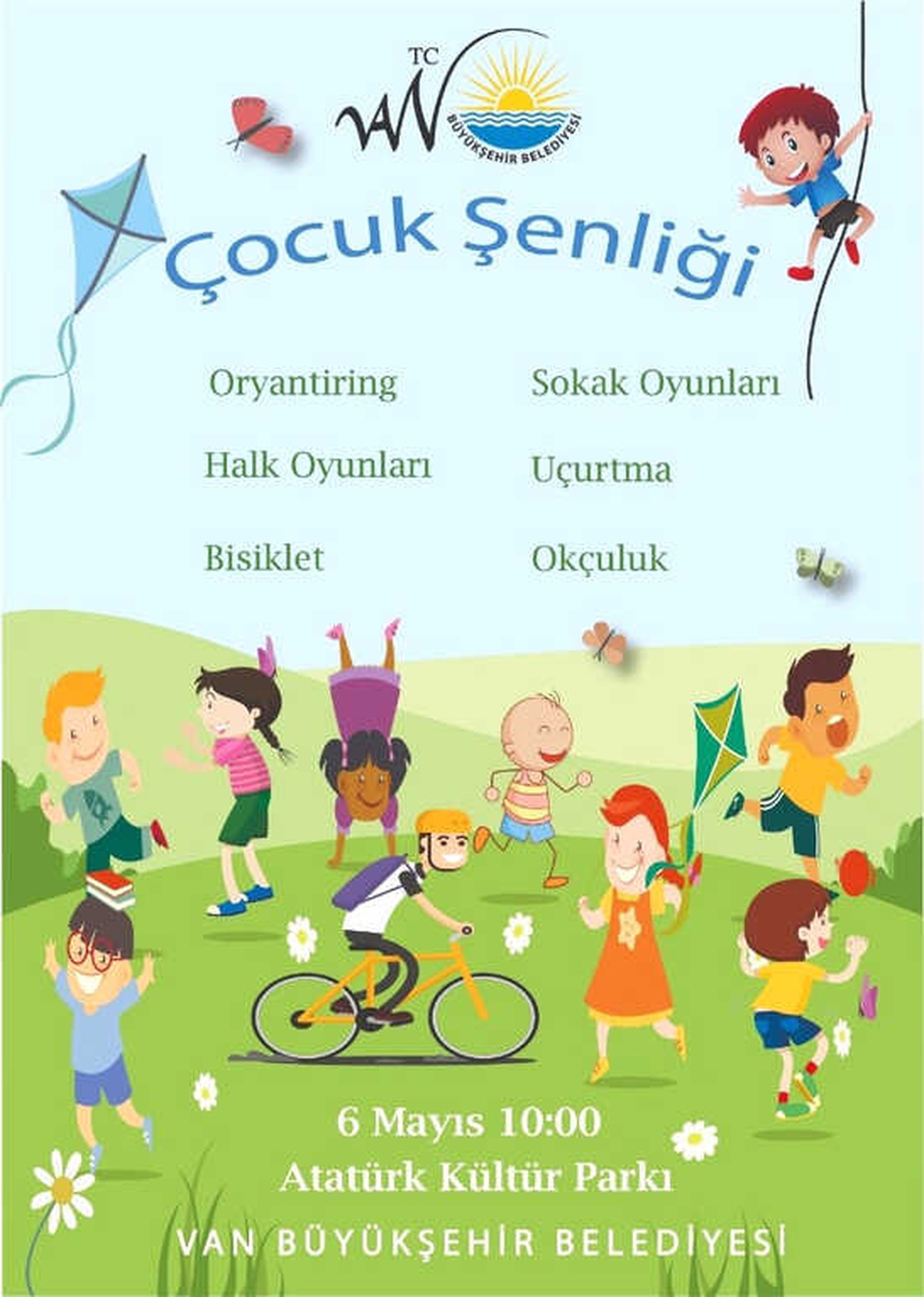 Van Büyükşehir Belediyesinden \'Çocuk Şenliği\' Programı