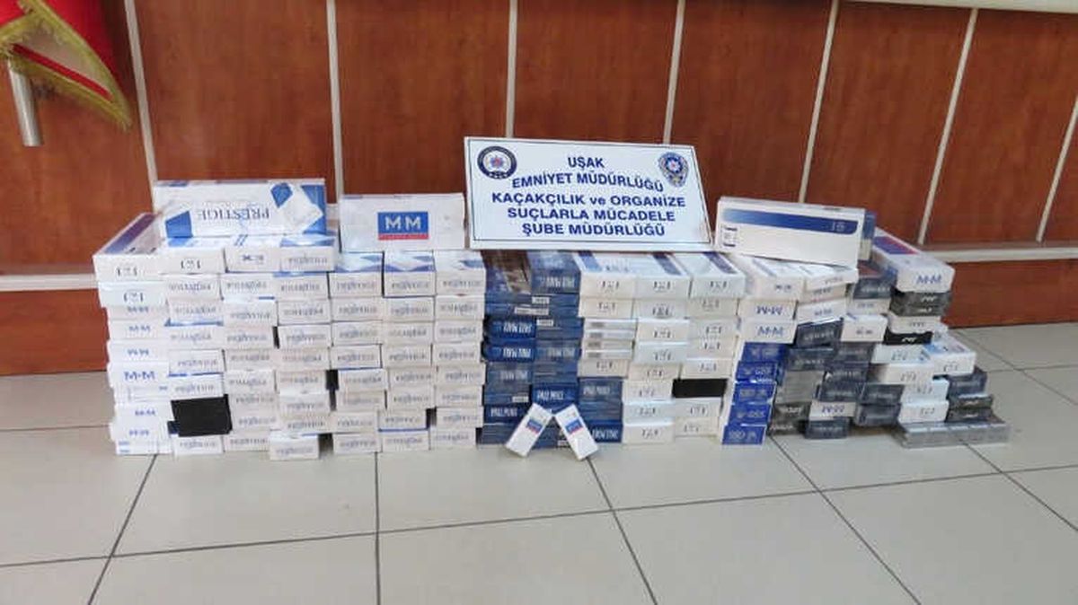 Uşak\'ta Kaçak Sigara Operasyonu