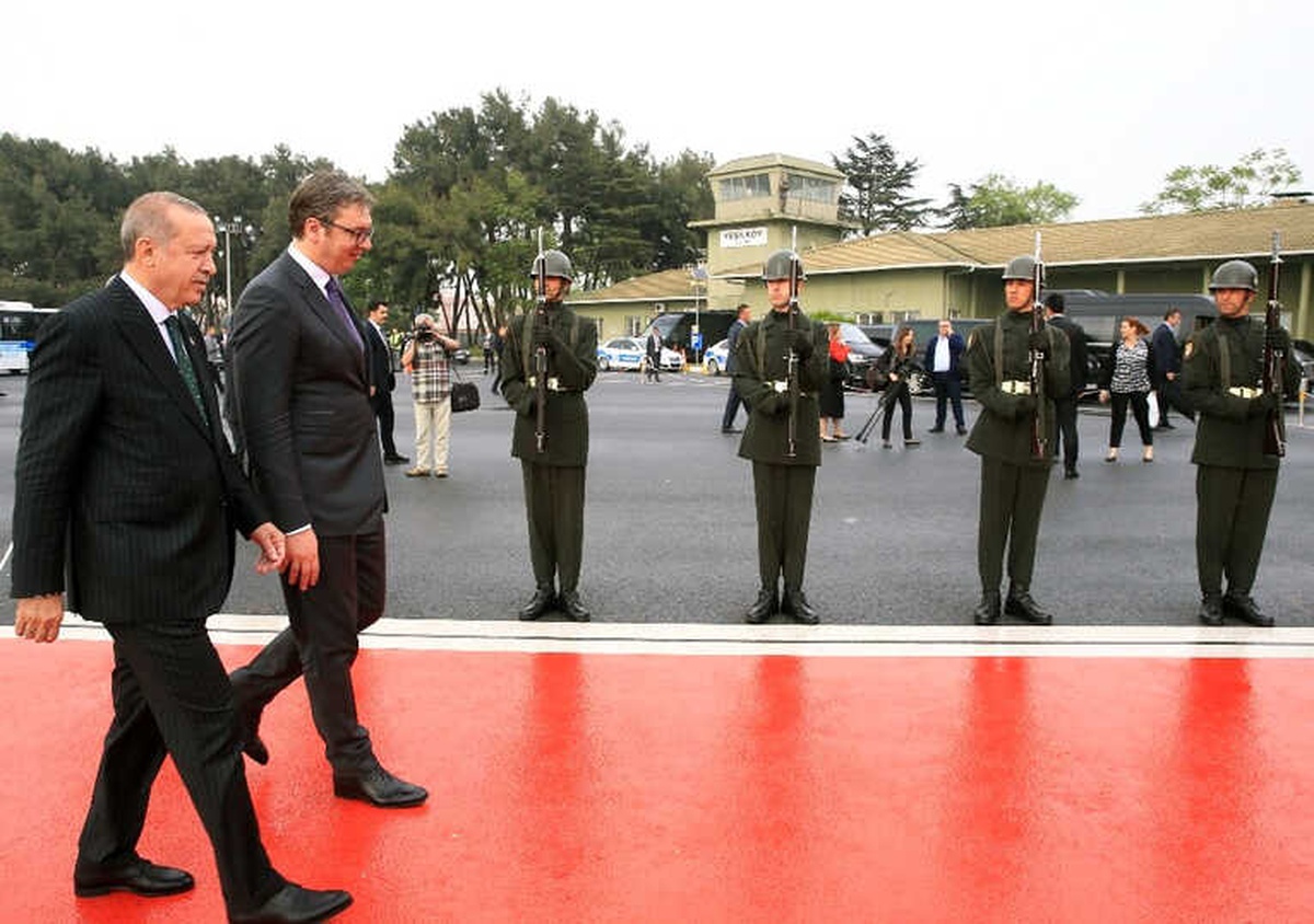 Cumhurbaşkanı Erdoğan, Sırbistan Cumhurbaşkanı Vucic\'i Resmi Törenle Karşıladı