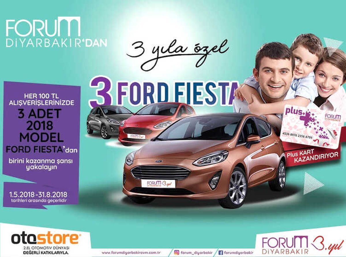 100 Lira Alışverişe 3 Adet 2018 Model Araç Kazanma Şansı