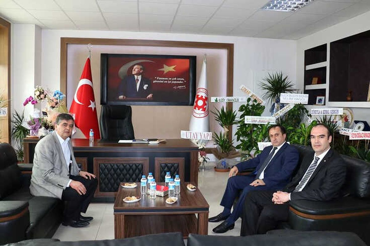 Başkan Yalçın, Başkan Keskin\'le Bir Araya Geldi