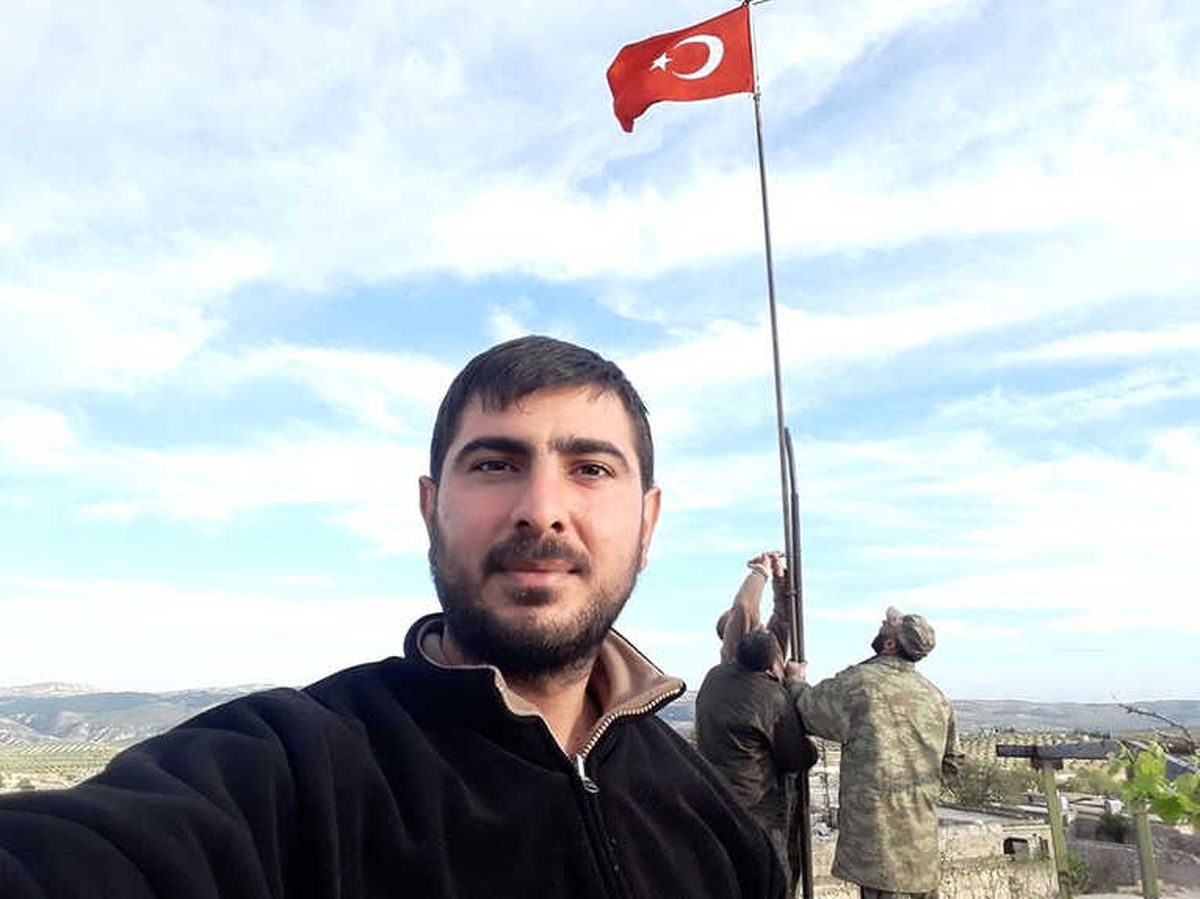 Bayburt\'tan Gönderilen Bayrak Afrin\'de Dalgalandı