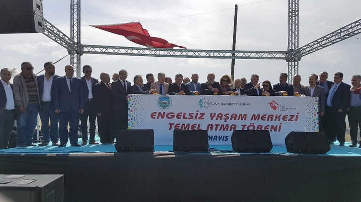 Develi\'de Hıdrellez Şenliklerinde Engelsiz Yaşam Merkezi\'nin Temeli Atıldı