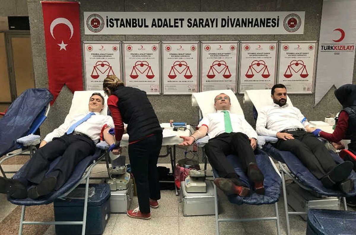 İstanbul Adliyesinde Kan Bağışı