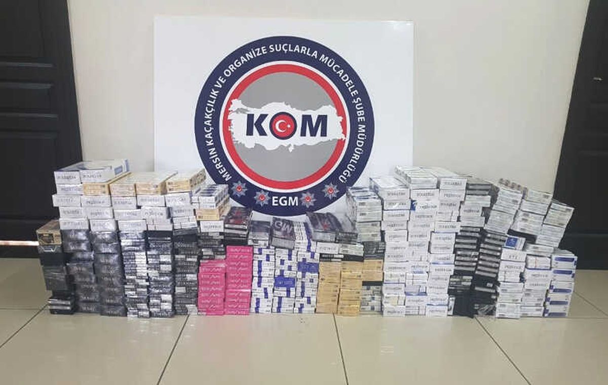 Mersin\'de 5 Bin 270 Paket Kaçak Sigara Ele Geçirildi