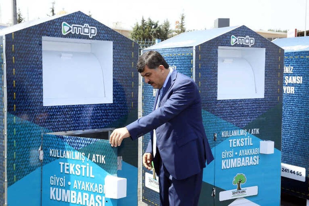 Şehitkamil\'de Kullanılmayan Kıyafetler Kumbaraya