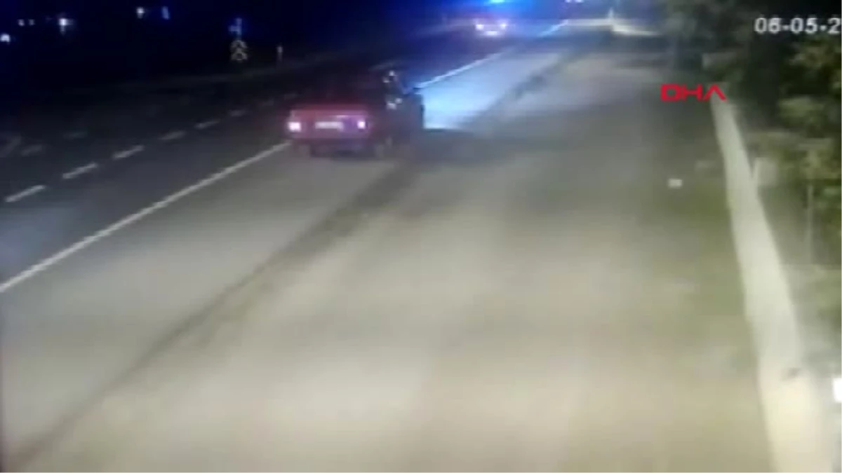 Tekirdağ-Minibüsün Otomobile Çarptığı Feci Kaza Güvenlik Kamerasında