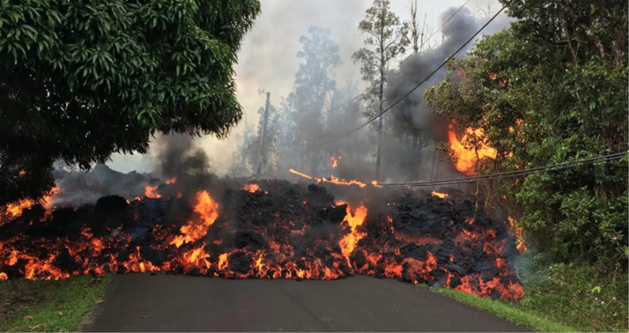 Hawaii\'de Faaliyete Geçen Kilauea Yanardağı Hasar Vermeye Devam Ediyor
