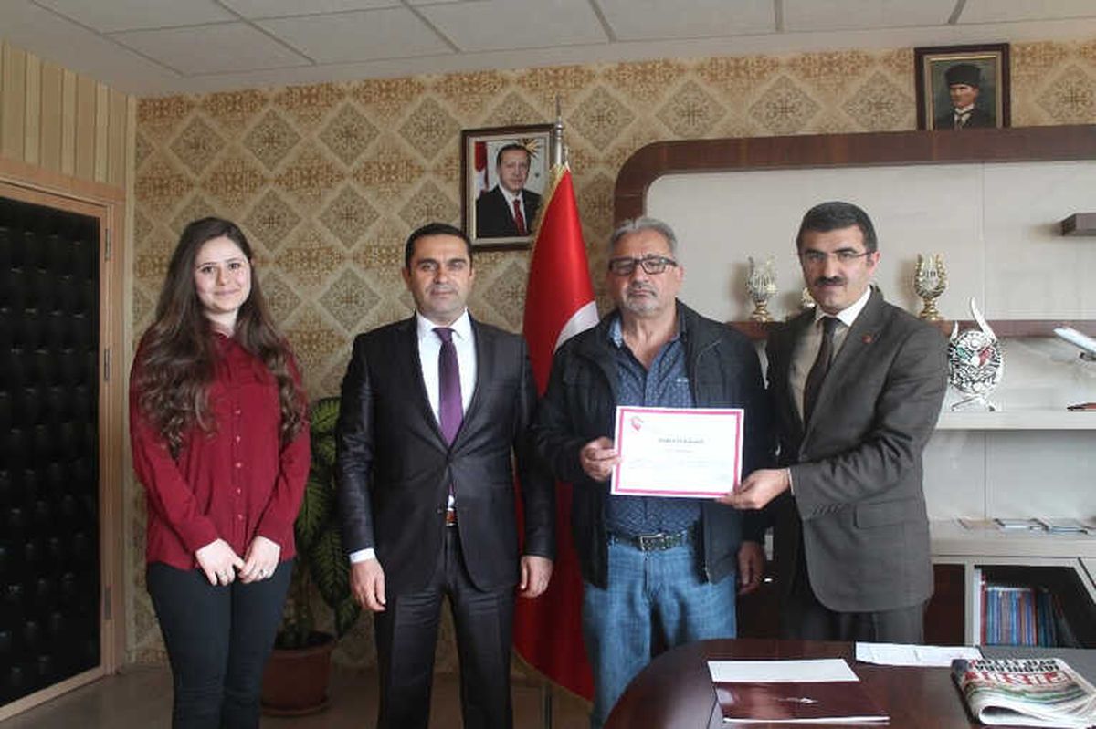 Hayırsever Gurbetçi Ödüllendirildi
