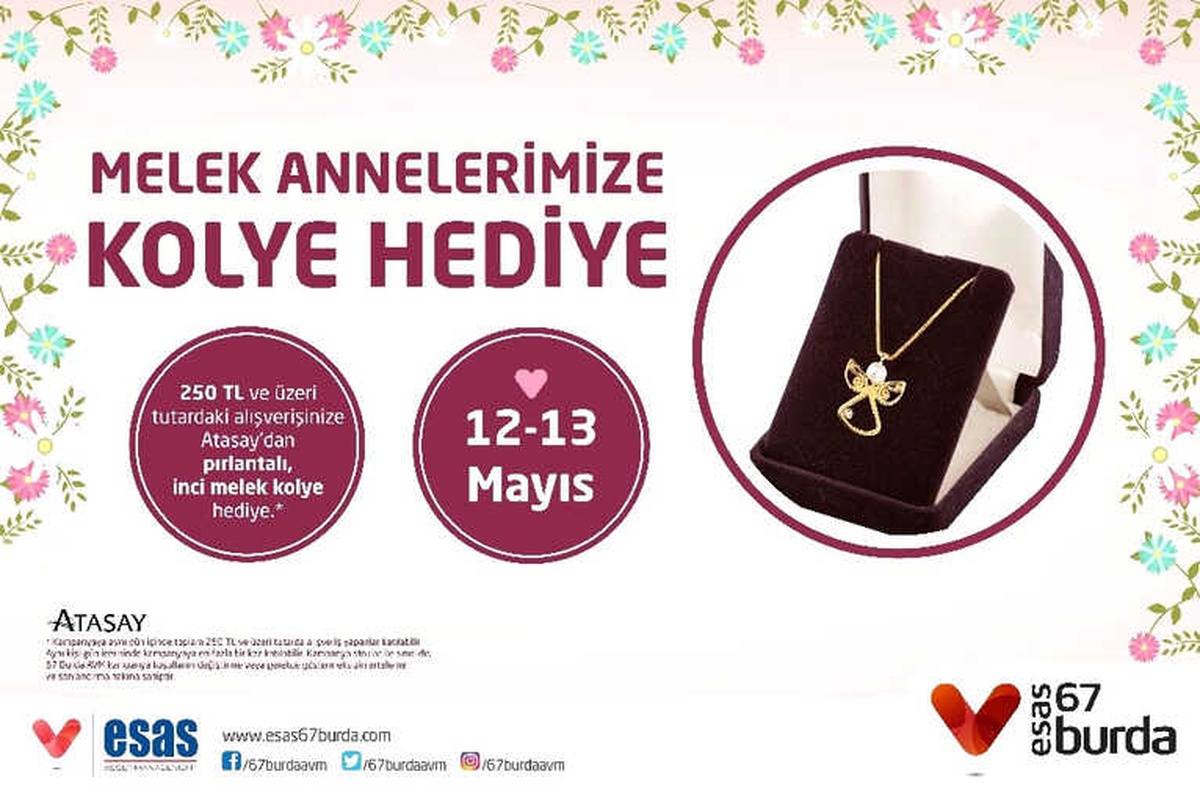 Melek Annelere Pırlantalı İnci Kolye