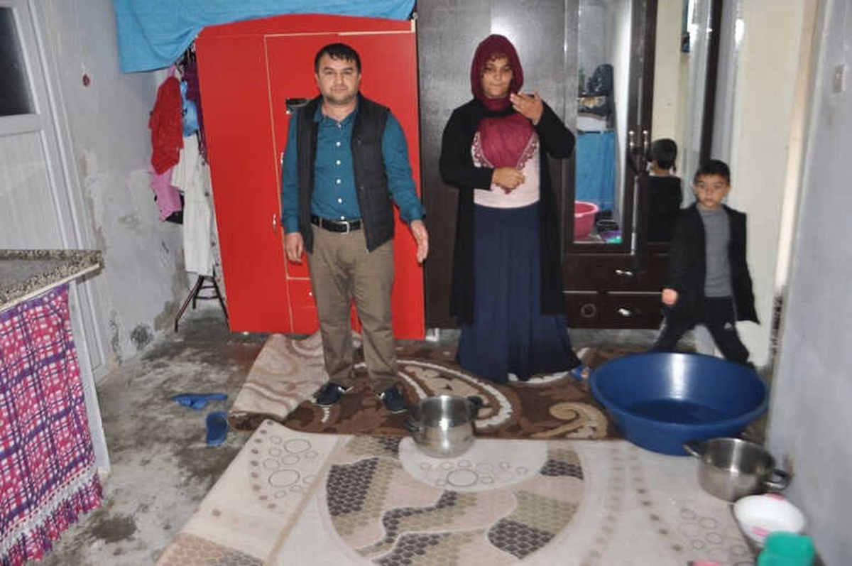 Batman\'da Sağanak Yağış Hayatı Olumsuz Etkiledi