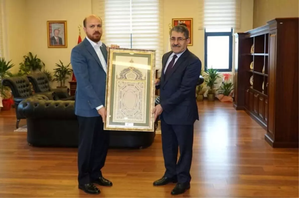 Bilal Erdoğan\'dan Rektör Prof. Dr. Suat Cebeci\'ye Ziyaret