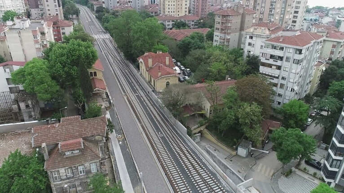 Yüzde 78\'i Tamamlanan Yüksek Hızlı Tren Projesi Havadan Görüntülendi