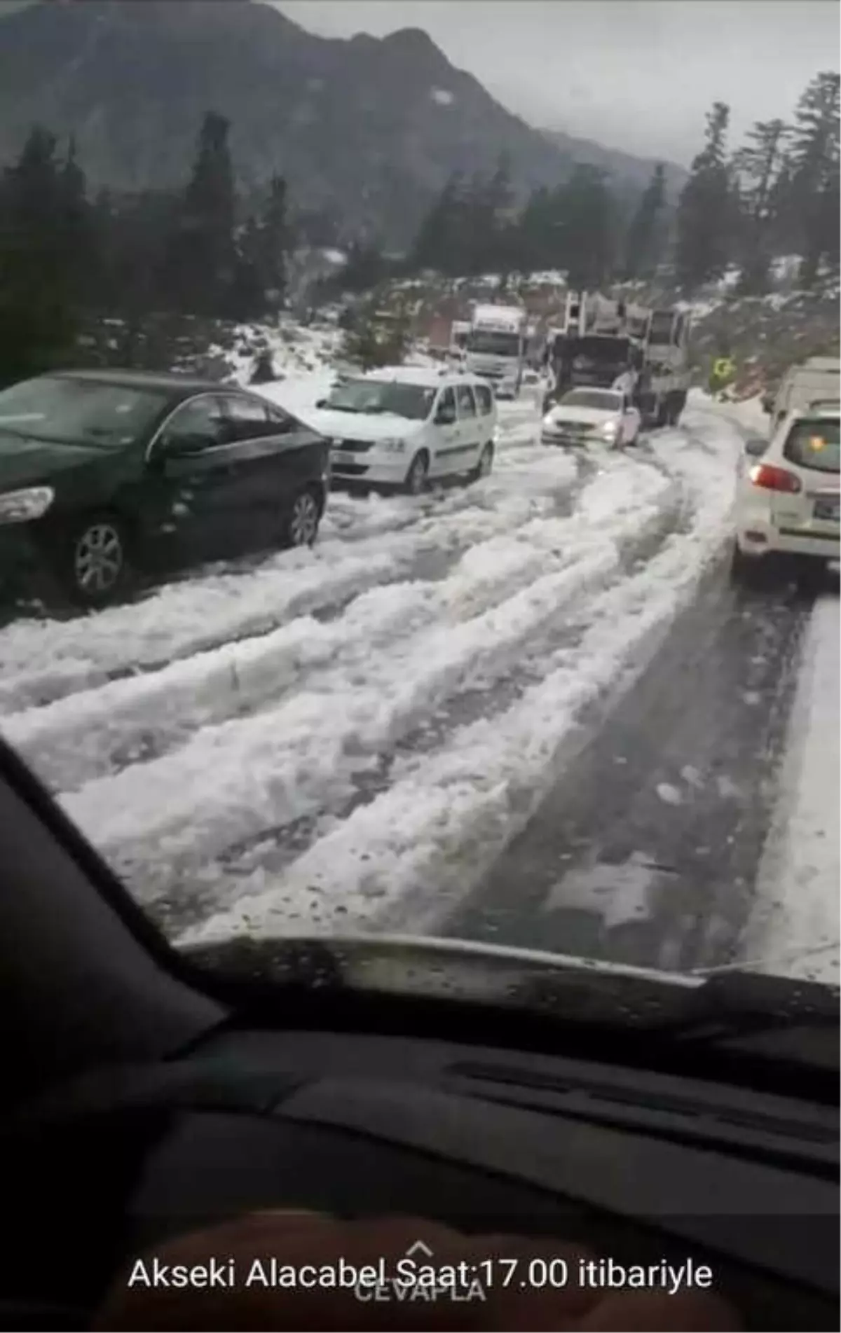 Antalya-Konya Karayolunda Mayıs Ayında Ulaşıma Kar Engeli