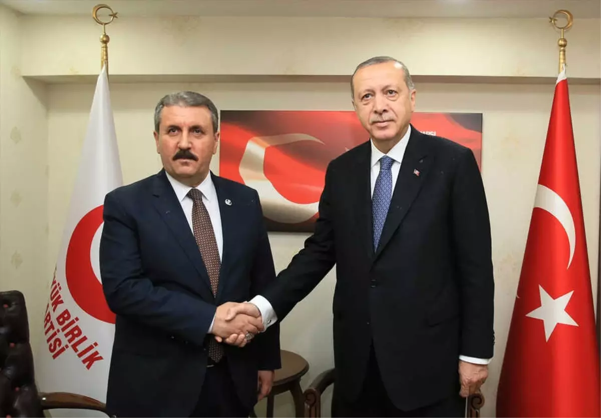 BBP\'yi Ziyaret Eden Erdoğan\'dan "Ortak Miting Yapılacak mı" Sorusuna Yanıt: Gündemimizde Yok