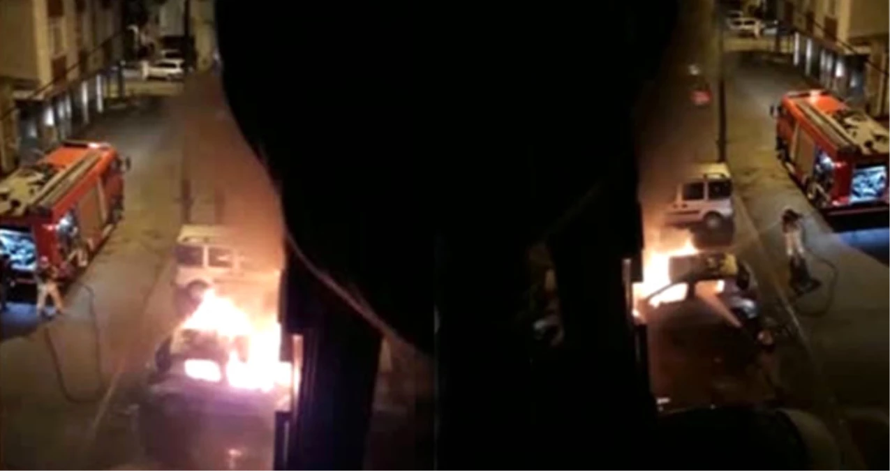 İstanbul\'da Bir Garip Olay! Eski Eşinin Otomobilini Yakıp Polise Teslim Oldu