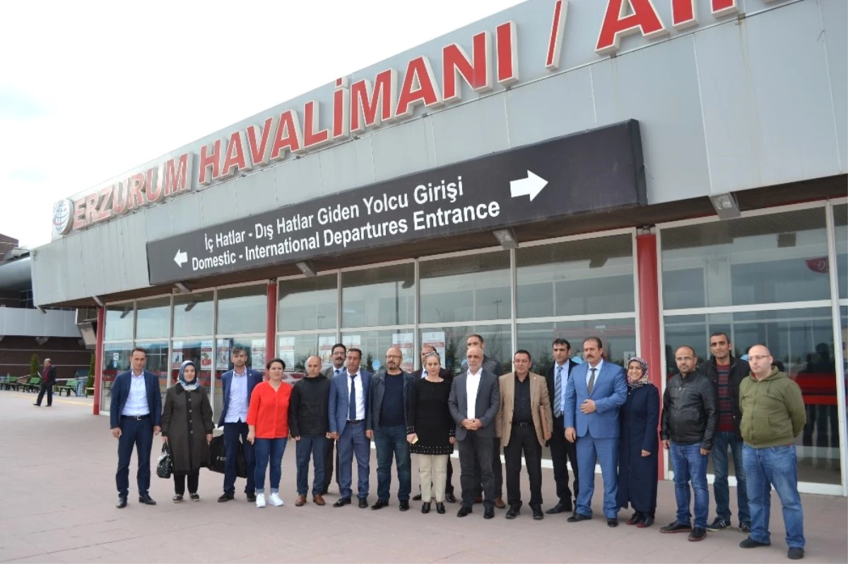 Öz Büro İş Sendikası Genel Başkanı Baki Gülbaba Erzurum\'da