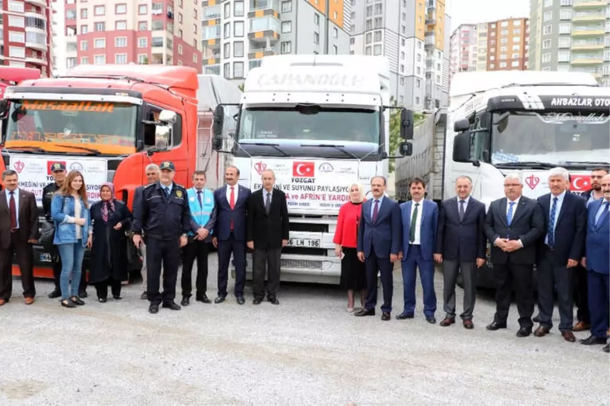 Yozgat\'tan Yardım Tırları Doğu Guta ve Afrin İçin Yola Çıktı