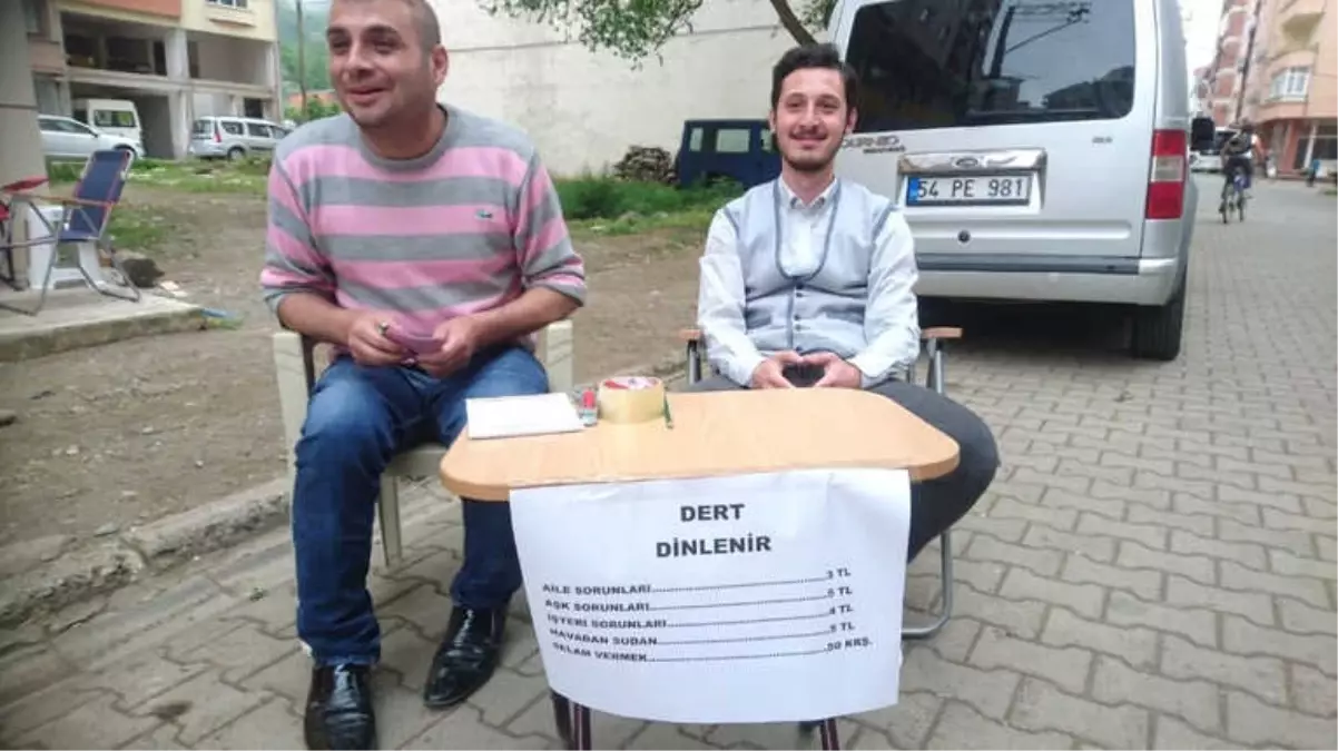 Dert Dinleme Standı Açtılar