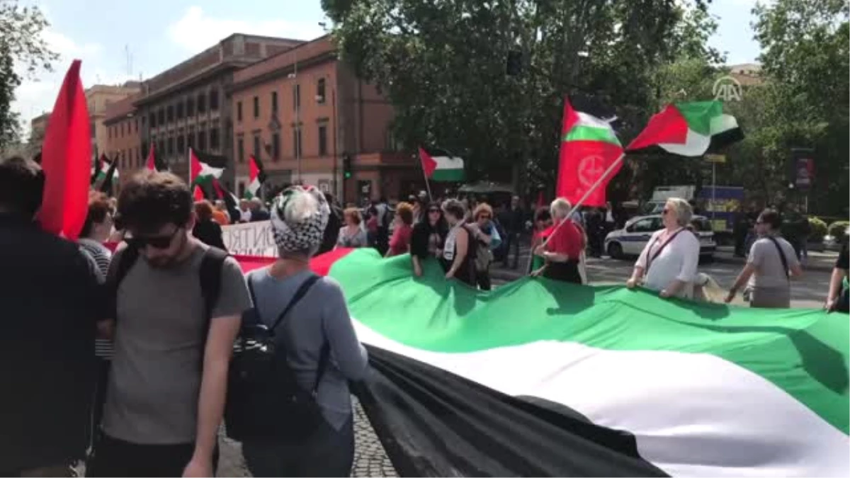 İtalya\'da Nekbe Protesto Edildi - Roma
