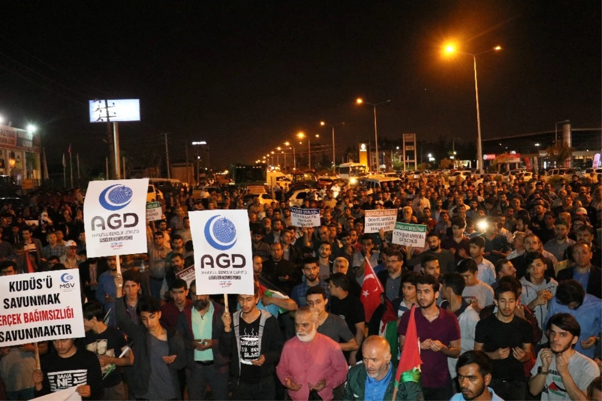ABD\'nin Büyükelçiliğini Kudüs\'e Taşıması Adana\'da Protesto Edildi