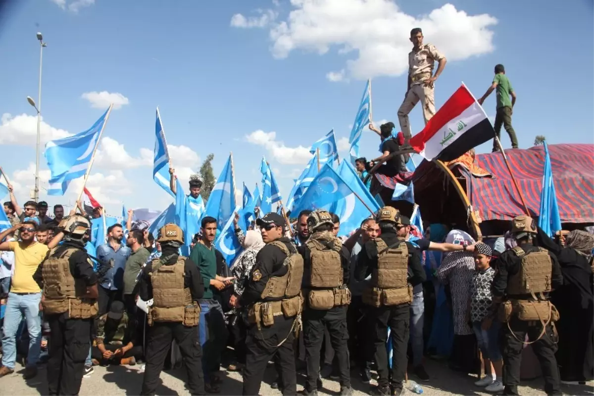 Kerkük\'te Türkmenlerin Seçim Protestoları Devam Ediyor