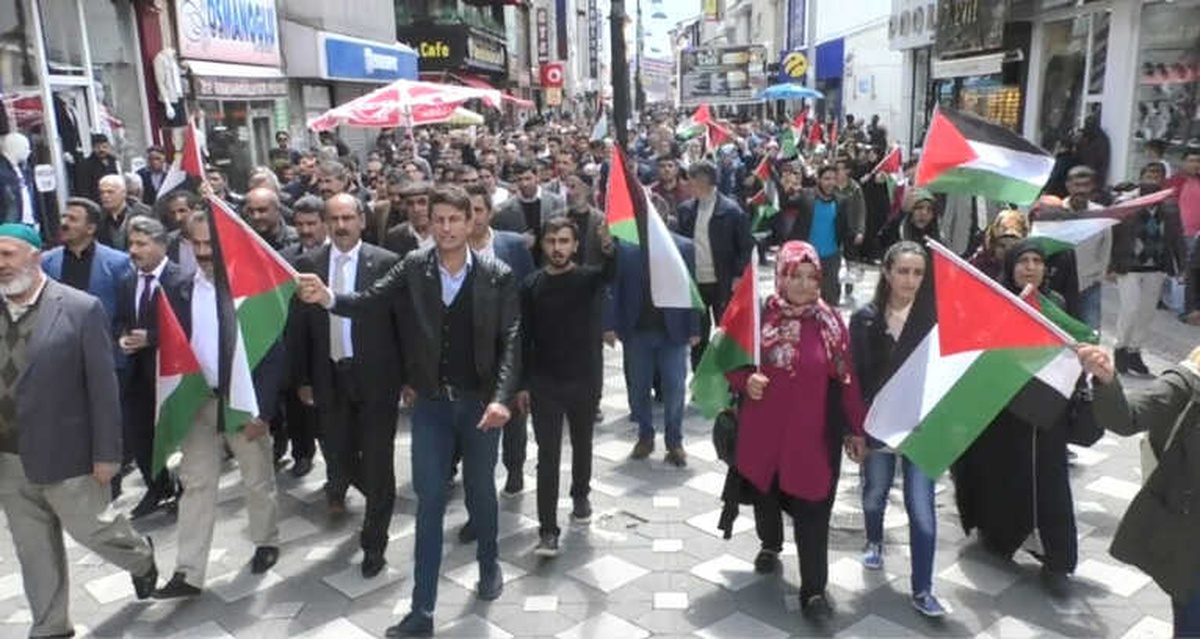 Ağrı\'da Filistinliler İçin Gıyabi Cenaze Namazı Kılındı