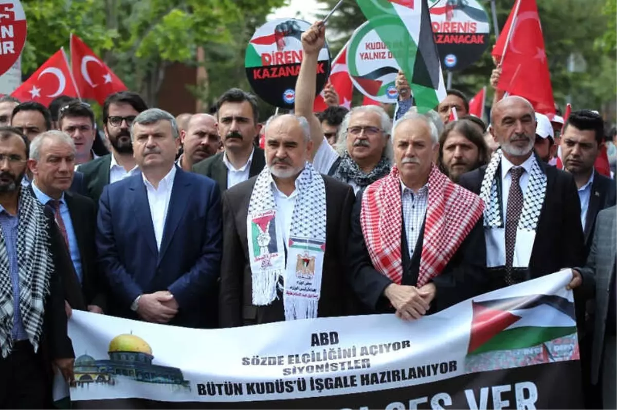 Konya\'da İsrail ve ABD Protesto Edildi