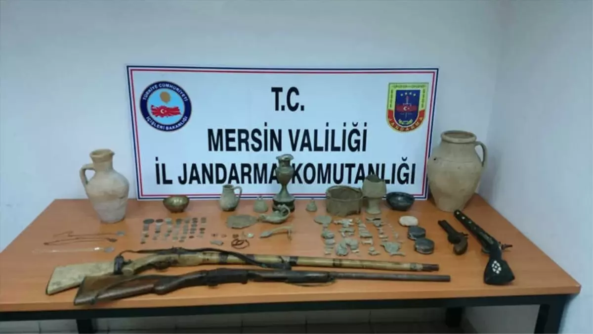 Mersin\'de Tarihi Eser Kaçakçılığı Operasyonu