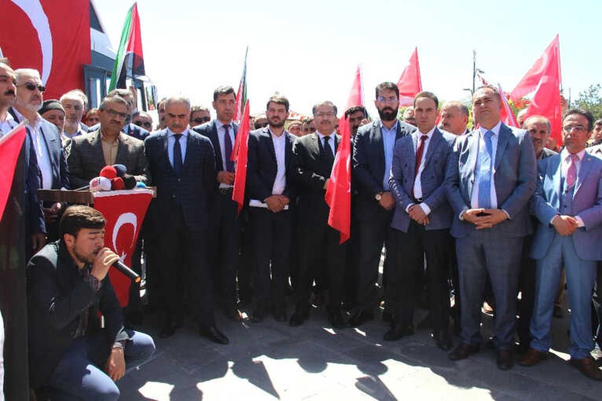 Sivas\'ta İsrail ve ABD Protesto Edildi