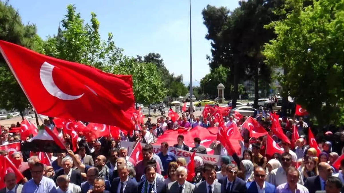 Tekirdağ\'da Kudüs Protestosu