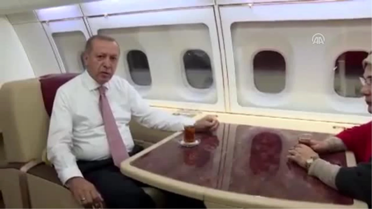Cumhurbaşkanı Erdoğan\'dan Uçakta "Ramazan Ayı" Mesajı