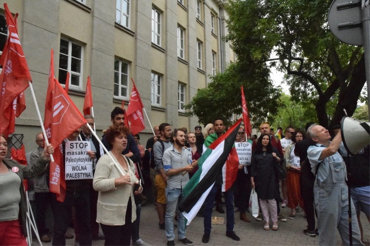 Gazze Katliamı Polonya\'da Protesto Edildi