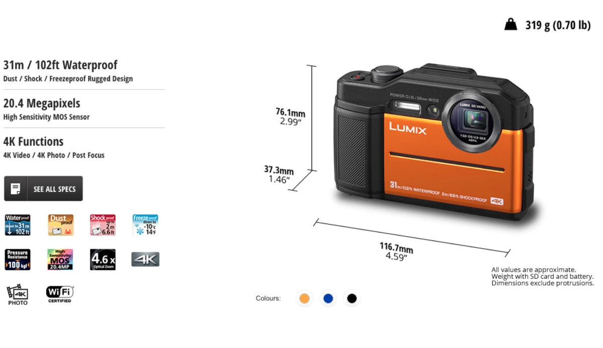 Yeni Lumıx Digital Camera Dc-Ft7, 4k ve Dahili Evf