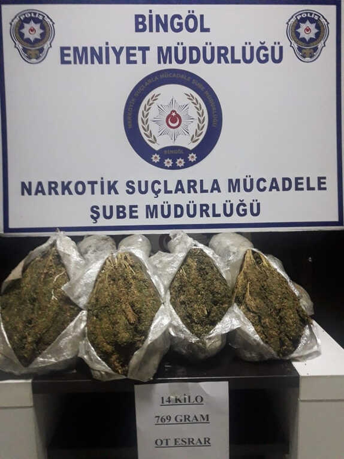 Bingöl\'de 59 Kilo Toz Esrar Ele Geçirildi