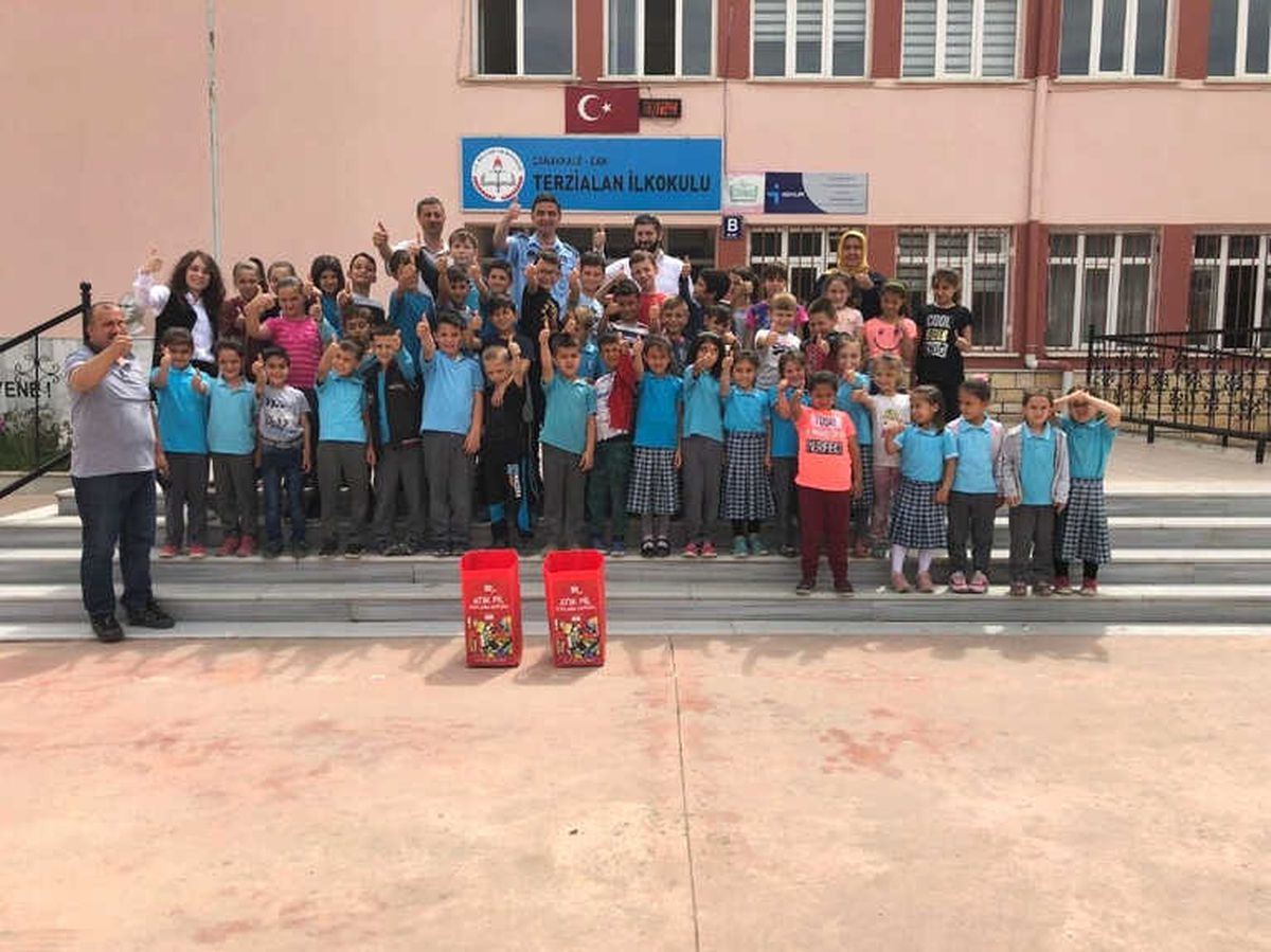 Çan Belediyesi 1 Ton Atık Pil Topladı