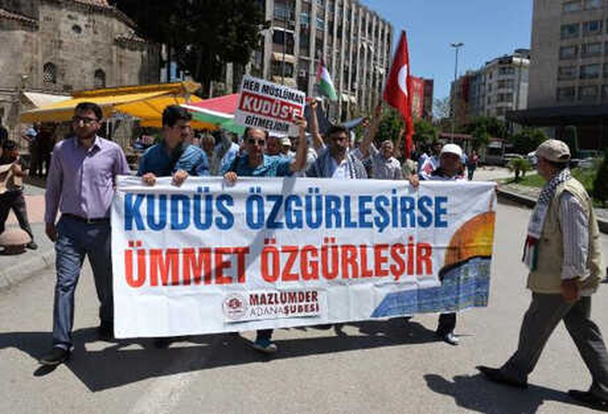 Adana\'da \'Kudüs\' Protestosu