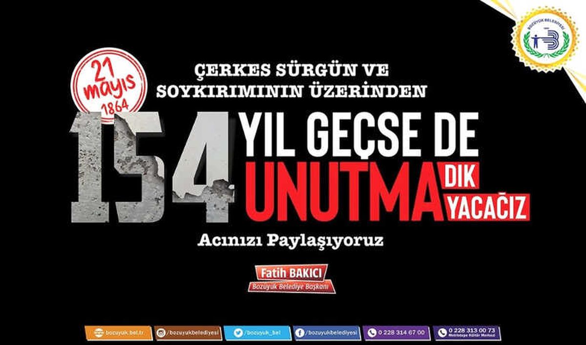 Başkan Bakıcı\'dan Çerkez Soykırımı Mesajı