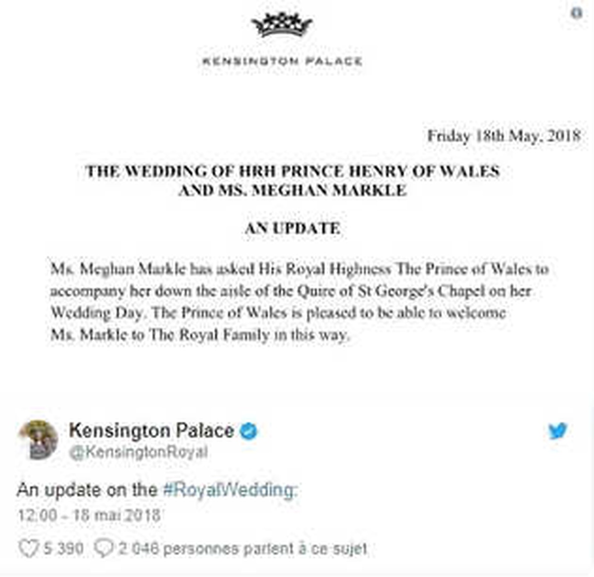 Kensington: "Markle\'ı Sunağa Prens Charles Götürecek"