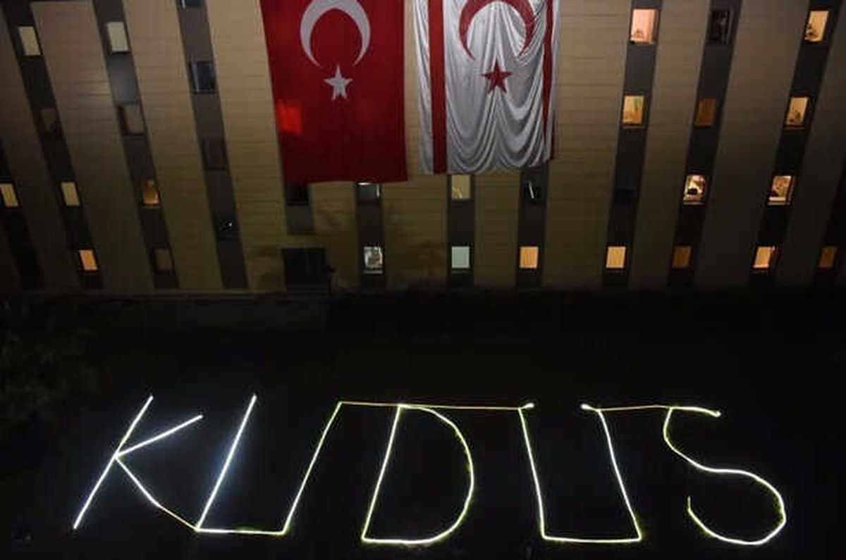 KKTC\'li Öğrencilerden Filistin\'e Destek