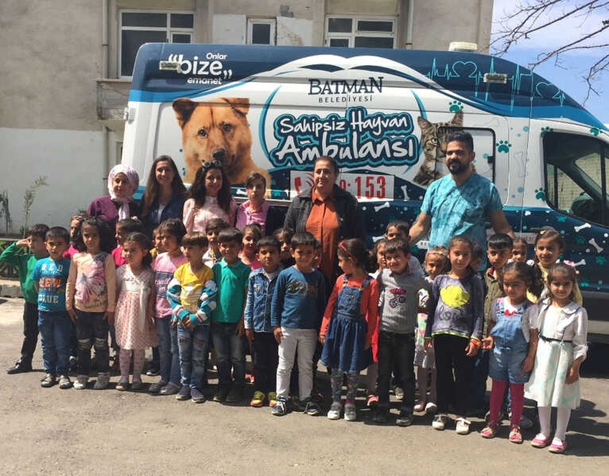Minikler Belediye Hayvan Bakım Evini Gezdi