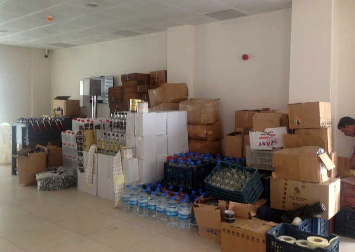 Sahte İçki Fabrikasına Baskın